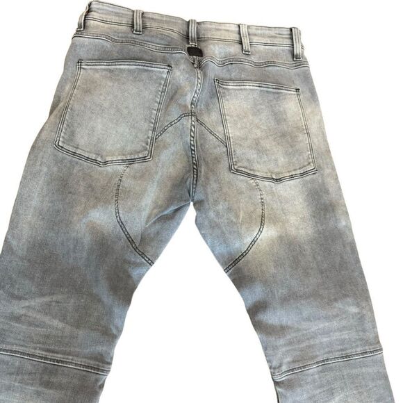 G-Star 5620 3D ZIP KNEE SKINNY Jeans in Sun Faded Glacier Grey - Picture 8 of 9
